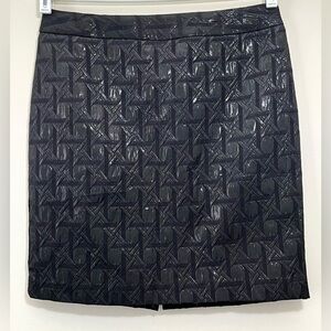 NWOT, Black Textured Skirt
